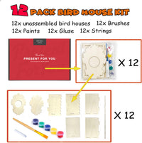 hapray 4 Pack Bird House Craft Kit - 12 Pack - image 3
