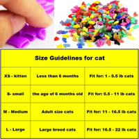 VICTHY 140pcs Cat Nail Caps - Large - image 2