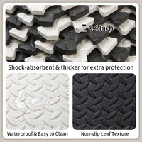 Foam Play Mat for Baby, Soft Non-Toxic Baby Playmat - White/Black / 36 Pcs/70.8*70.8 - image 3