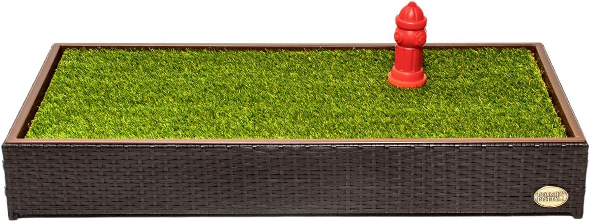 Porch Potty Premium Outdoor Dog Potty System with Artificial Grass - Standard