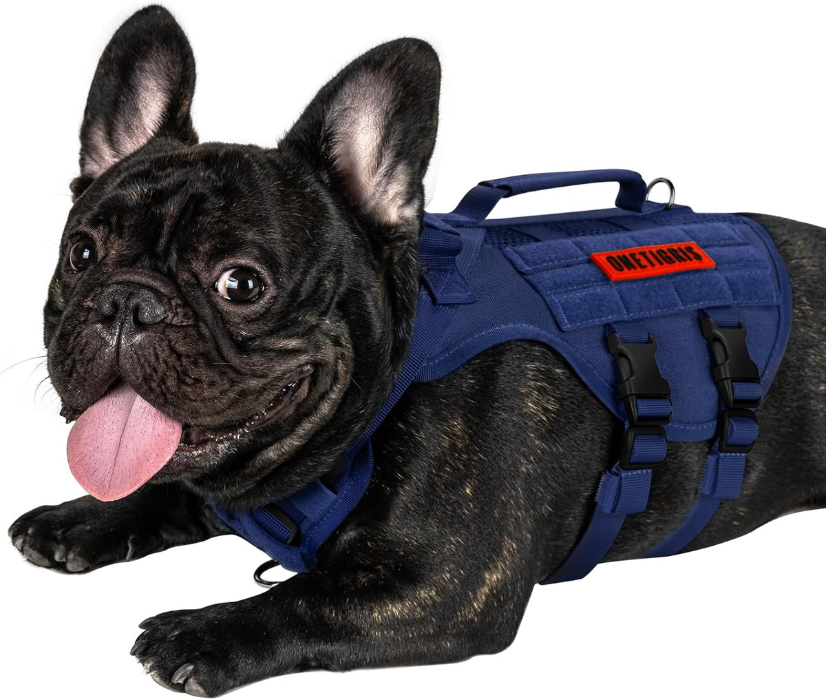 OneTigris No Pull Tactical Dog Harness for Medium Dogs - Blue / XS