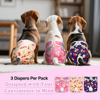 Pet Soft Female Dog Diapers, Puppy Diapers - Food / Medium:14''-19'' - image 3