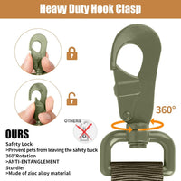 Tactical Dog Collar - Dog Collar with Control Handle for Medium Large Dogs – Essentials for Dogs - Green Set / XL - image 3