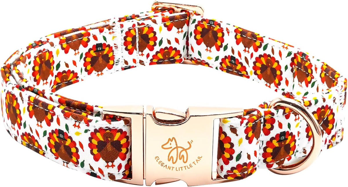 Elegant little tail Fall Dog Collar - Turkey / X-Small (Pack of 1)