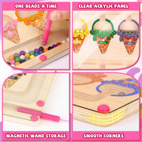 Ice Cream Magnetic Color and Number Maze - Pink - image 4