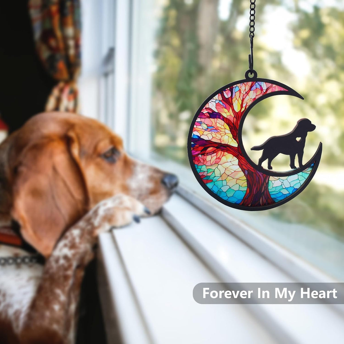 Original CCiaga DIY Dog Angel Memorial Suncatcher with Sympathy Card - 6-labrador - image 3