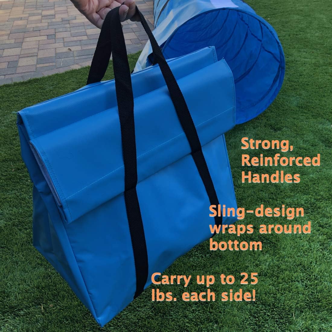 Rise8 Non-constricting Saddlebags for stabilizing Dog Agility Tunnel – Essentials for Dogs - image 4