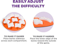 Outward Hound by Nina Ottosson Dog Smart Treat Puzzle Enrichment Toy, Level 1 Beginner, Orange