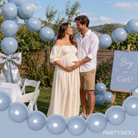PartyWoo 100 white 6 inch linking balloons for garlands and arches - view 14