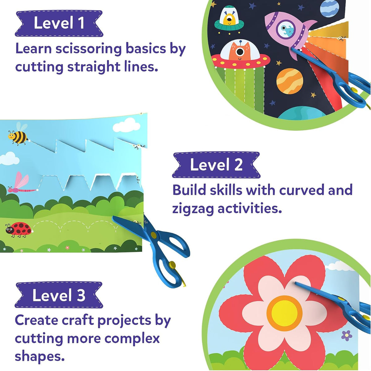 Skillmatics Snip, Scissor Skills, Felt Craft Activity - 1. Multi-Theme - image 4