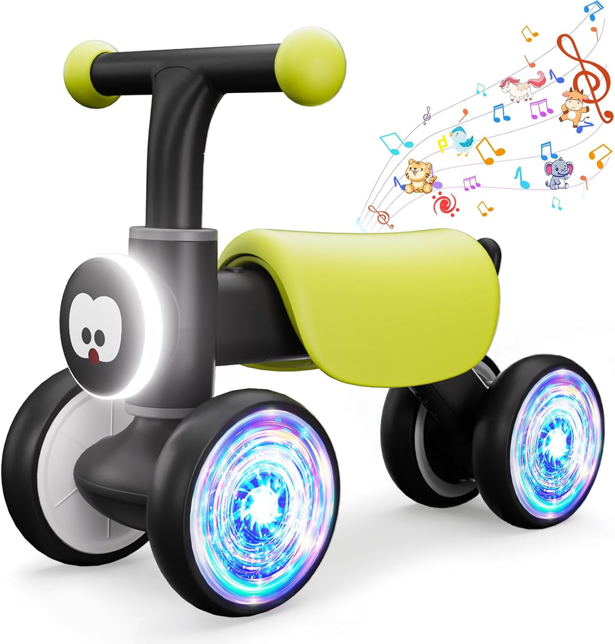 Balance Bike Toddler Outdoor Toys for 1 2 Year Old Girl Birthday Gifts – Fun for Kids & Family - Black