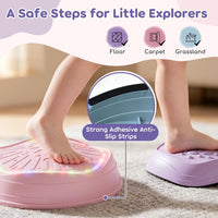 Lehoo Castle Musical Light Up Stepping Stones for Kids – Fun for Kids & Family - Purple - image 3