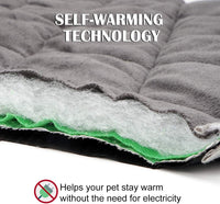 Self Warming Cat Bed Self Heating Cat Mat Thermal Pet Bed Mat - Grey / 27.6"L x 18.8"W x 0.5"Th - image 2