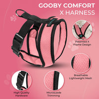 Gooby Comfort X Head-in Dog Harness, Choke-Free - X-Large Chest (20.5-28") / Pink - image 3