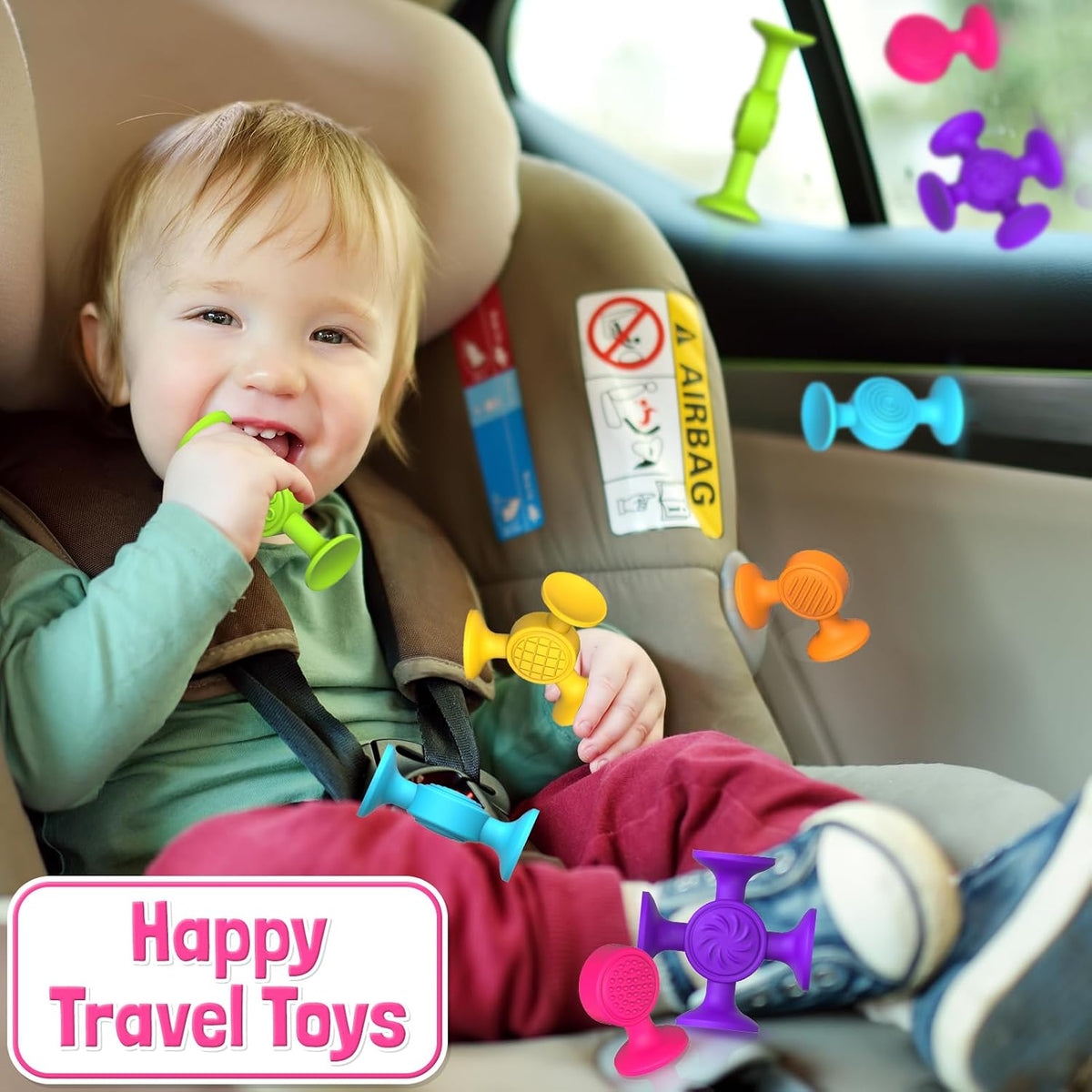 Suction Cup Bath Toys for Kids: 12 Pcs Sensory Suction Bath Toys - image 4