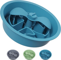 AVERYDAY Slow Feeder Dog Bowls for Large Breed - Petal Feeder Blue / 2.5 Cup - Fit 7.5-7.7'' Feeder Holes
