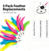 Telescopic Feather Decor Parts - Yellow, purple, blue - image 2