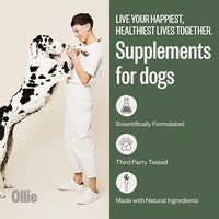 Ollie Belly Rubs, Probiotic Dog Chews, Digestive Health, Natural Ingredients, for Upset Stomach Relief, Appx. 60 Count