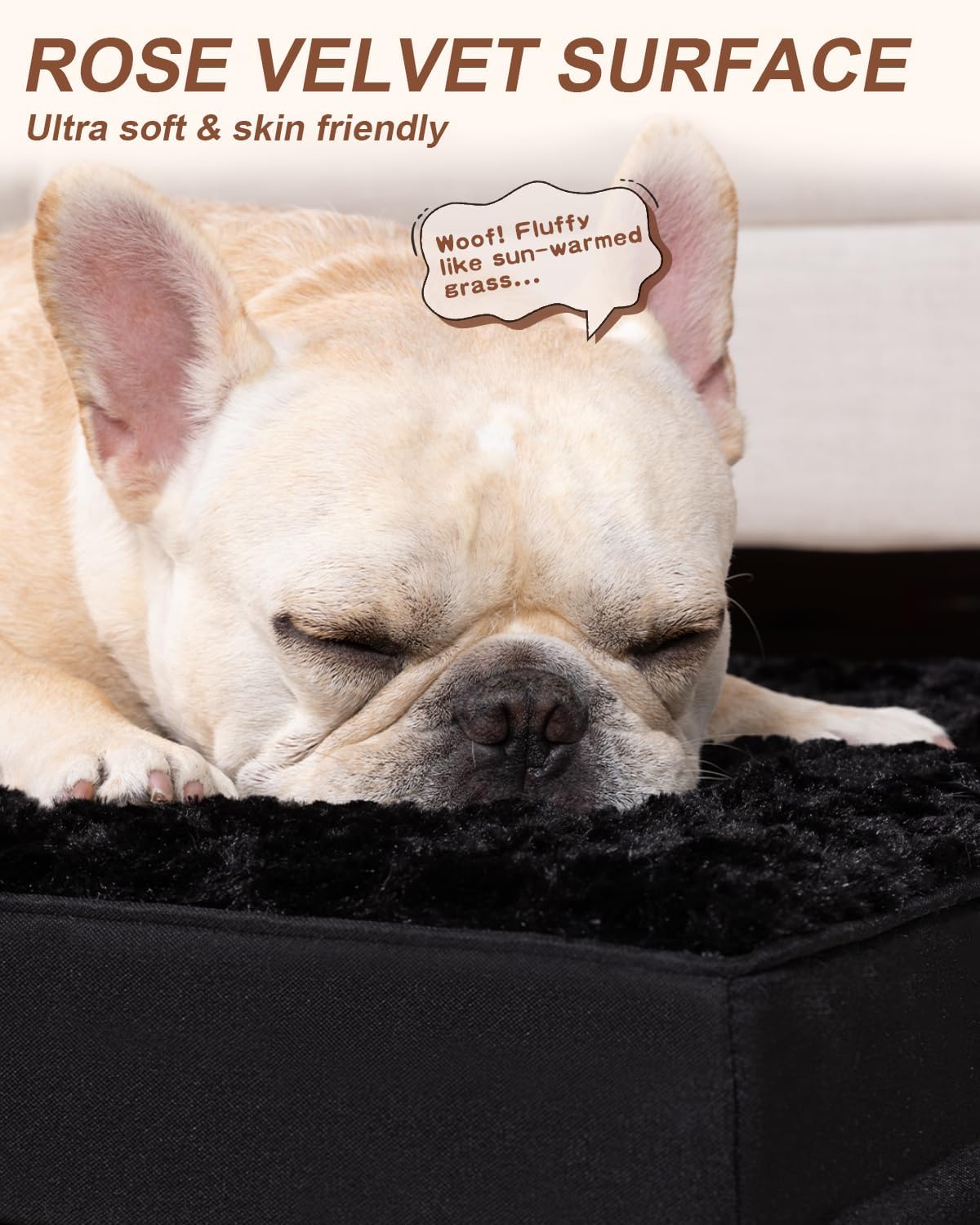 KSIIA Washable Dog Bed for Crate Waterproof for Medium Dogs - Black / 29.0"L x 18.0"W x 3.0"Th - image 2