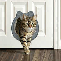 Large Cat Door Interior Door - Smoky Gray