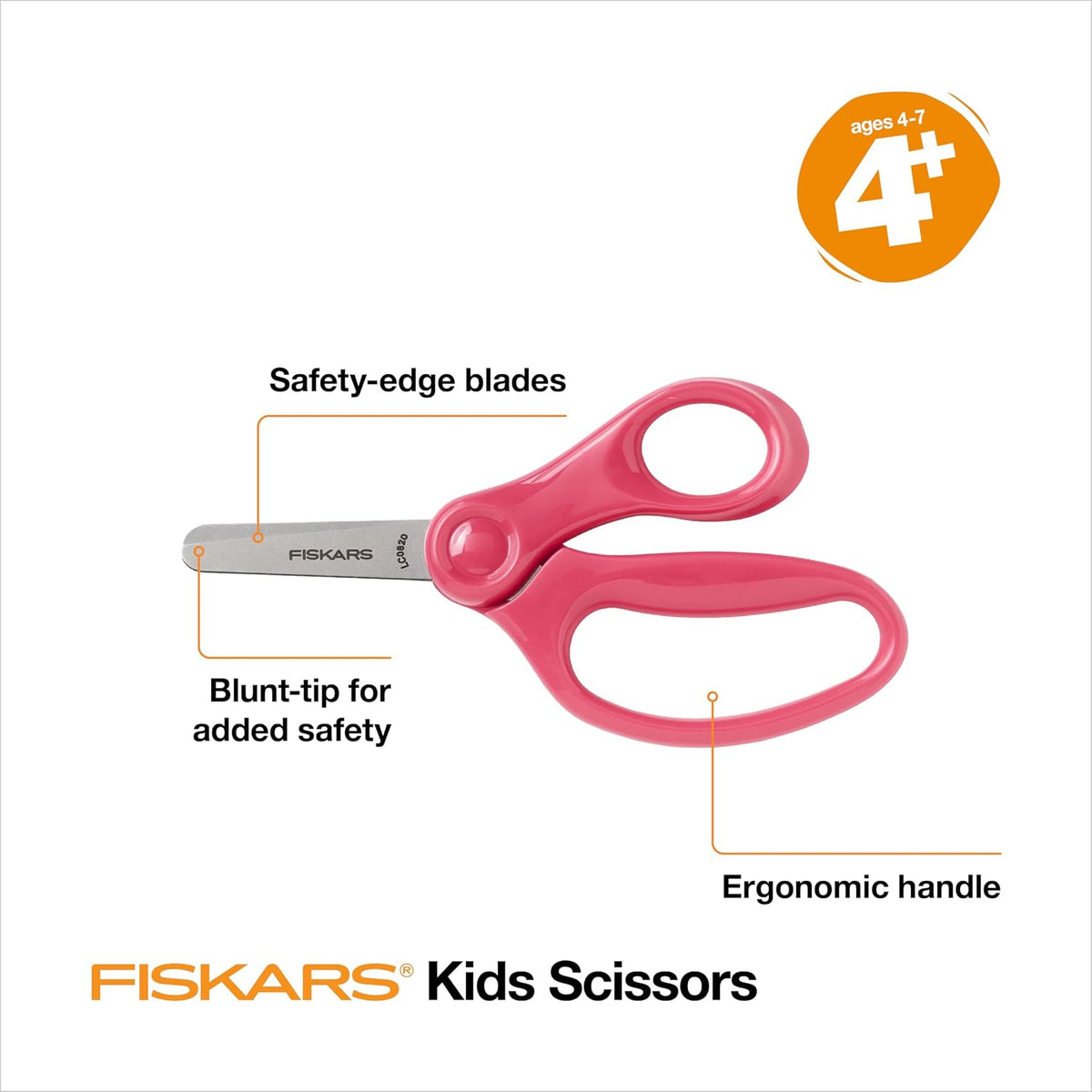 Fiskars 5" Blunt-Tip Scissors for Kids Ages 4-7 - image 2