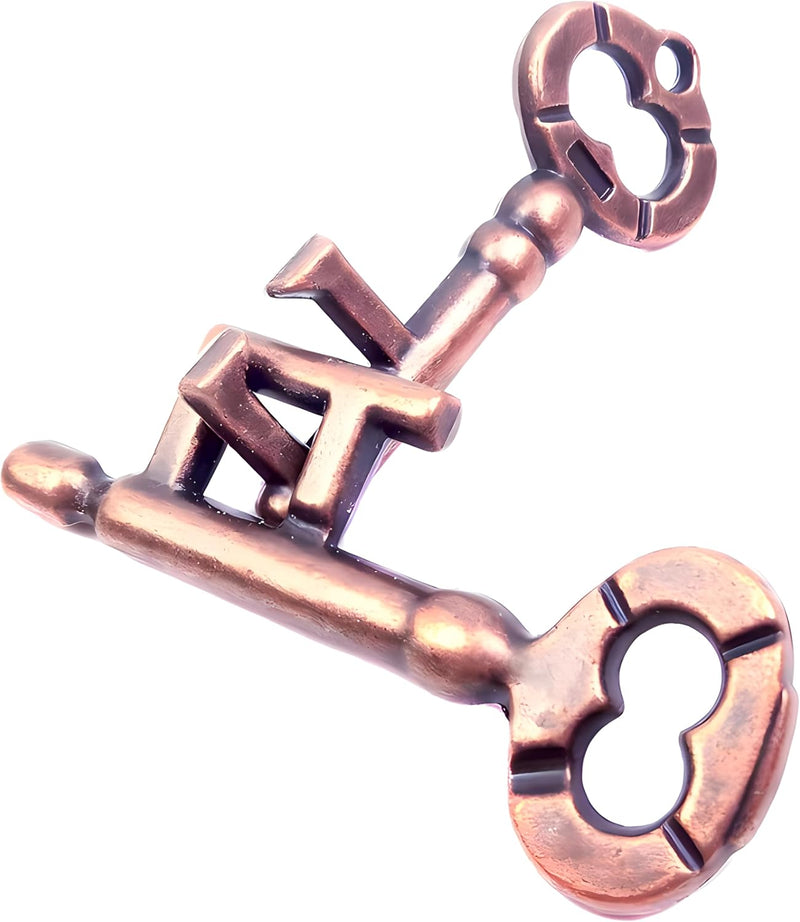 MAGIKON Metal Brain Teaser, Traditional Keys Shaped Puzzle Toy – Fun for Kids & Family - Normal