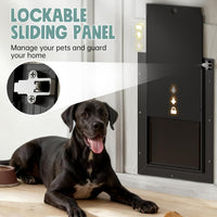 All Aluminum 3 Flaps Insulated Dog Door for Door – Essentials for Dogs - XLarge - image 3