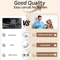 Cat Cone Collar Soft, Adjustable Cat Recovery Collar Kitten Cones to Stop Licking, Cute Donut E Collar After Surgery, Elizabethan Kittens Protective Cones After Spay (Chocolate, Small)