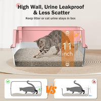 Stainless Steel Litter Box - Pink / XL - image 2