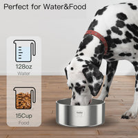 Feedoo 1Gallon Double Layer 304 Stainless Steel Dog Bowl - 3.8L - image 3