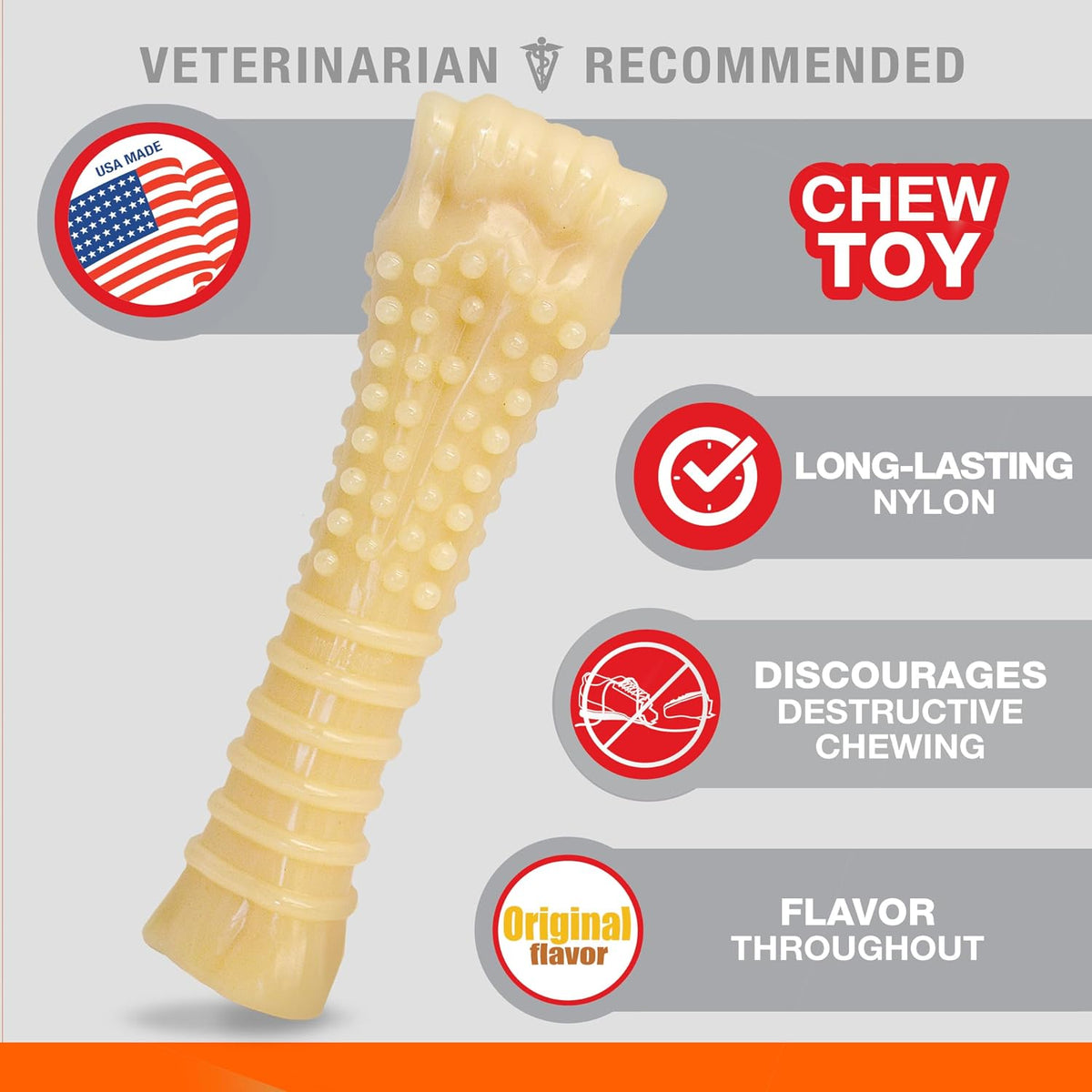 Nylabone Power Chew Original Bone Dog Chew Toys - Original / X-Large - image 4