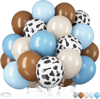 HILAVO Toy Inspired Story Balloons - Cow Blue Brown / 35PC