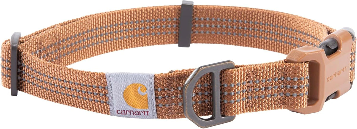 Carhartt Nylon Dog Collar Hunter Orange L – Essentials for Dogs - Carhartt Brown / Large 18-26"(L) X1"(W)