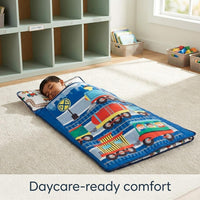 EVERYDAY KIDS Born to Dance Ballerina toddler nap mat with removable pillow and attached blanket - view 34