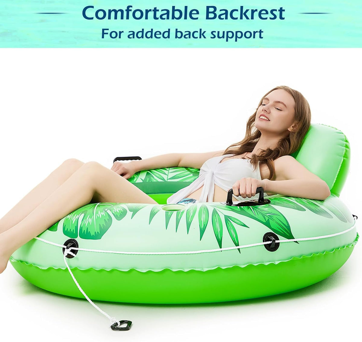 Jasonwell Inflatable River Tube Float - Large / Green - image 4
