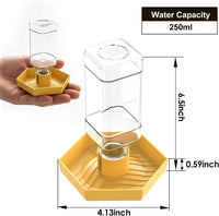 Reptile Water Dispenser Bowl for Bearded Dragon Tortoise – Essentials for Reptiles And Amphibians - Yellow / S - image 2