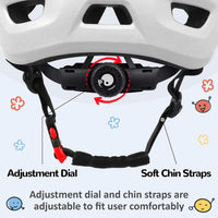 OUWOER toddler and kids bike helmet with vents and adjustable dial - view 24