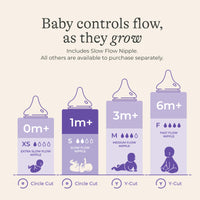Lansinoh Natural Wave Baby Bottle Nipple Slow Flow 2 Pieces