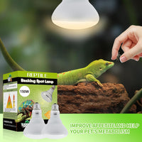 LUCKY HERP Heat Lamp Bulbs, 150W Reptile Heat Lamp 2 Pack - Reptile Heat Lamp / 150W 2-Pack - image 3