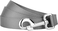 Country Brook Petz, Everyday Nylon Dog Leash - Silver / 6 Foot X 1 Inch Wide (Pack of 1)