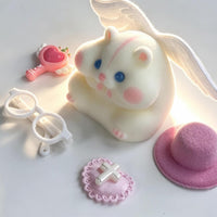 Handmade Hamster Squishy Toy - White-angel - image 3