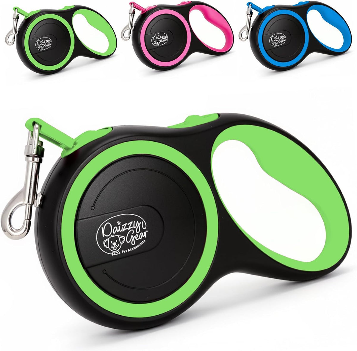 Retractable Dog Leash, Small & Medium Dogs - Green