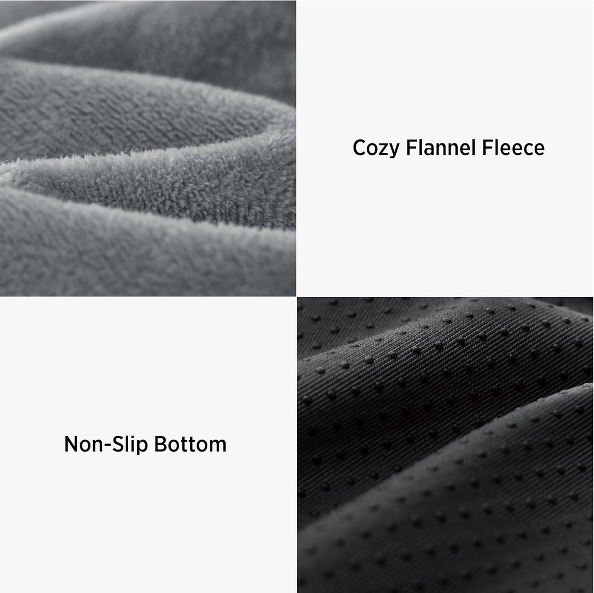 LE SURE Waterproof Dog Bed Cover Replacement - Large / Grey-Flannel / Flannel - image 3