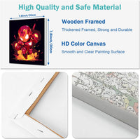 AILIBUT 4 pack paint by numbers kit for kids with framed 8x8 inch canvases - view 5