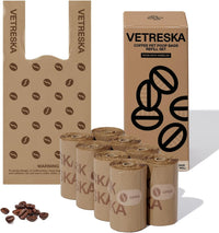 VETRESKA Dog Poop Bags with Handles 240 Count - Coffee / 1 Count (Pack of 120)
