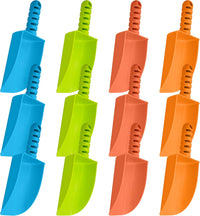 4E's Novelty 12 pack of 8 inch plastic sand shovels for kids in assorted colors