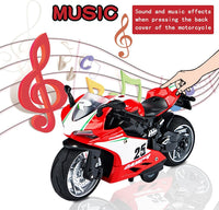 CYYSFIVQZ red 1:12 die cast motorcycle toy with lights, sounds and pull back motor - view 7