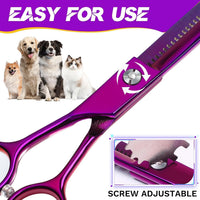 JASON Dog Grooming Thinning Scissors - Purple / 7.04 - image 3
