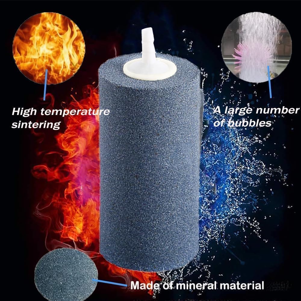 4x2 Inch Large Cylinder Air Stone Aquarium Hydroponics Bubble Diffuser – Essentials for Fish - image 2