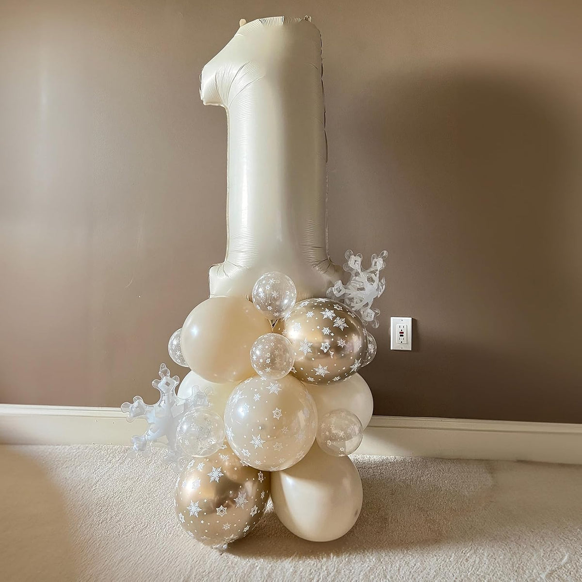 Sage Green Brown Balloons - Beige Gold - image 4